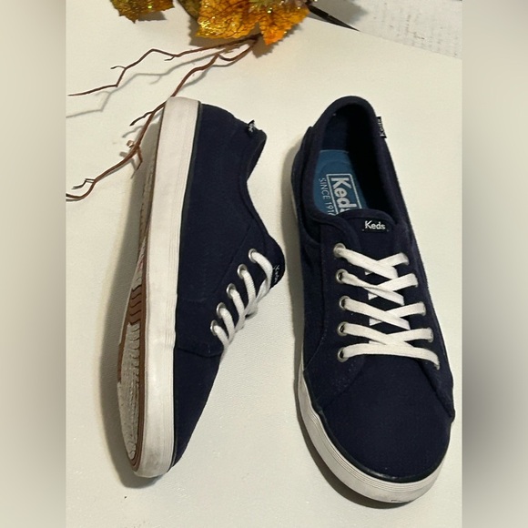 Keds Dark Blue Canvas Shoes - Picture 2 of 5